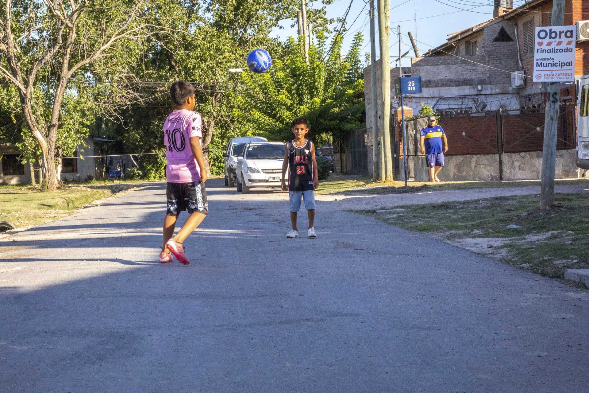 Mussi inauguró nuevos pavimentos