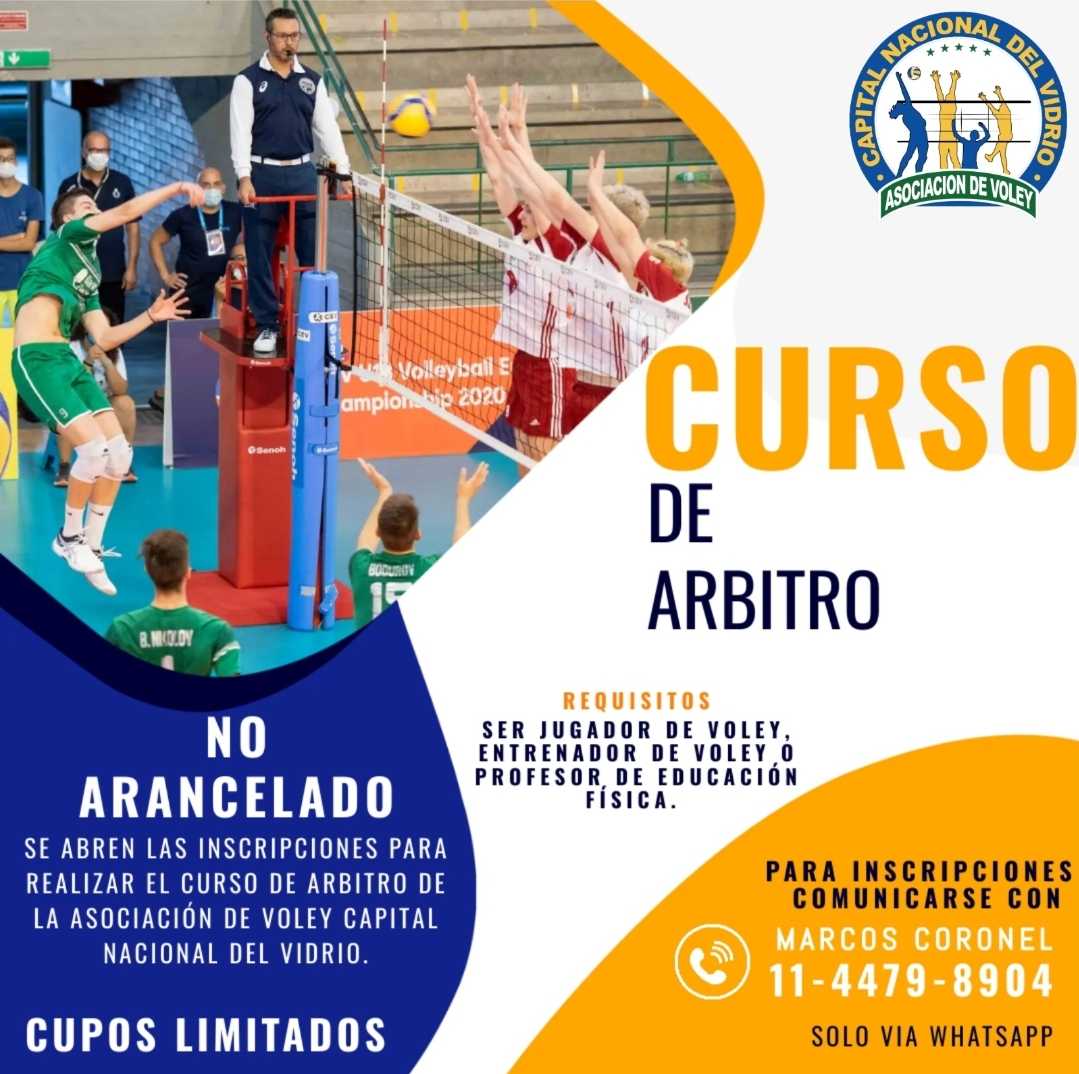 Abre la Inscripción para el curso de árbitros de la Asociación de Voley