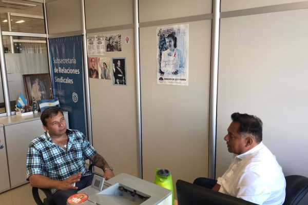 Positiva reunión en la Subsecretaria de Relaciones Sindicales con el Secretario General de Empleados del Vidrio