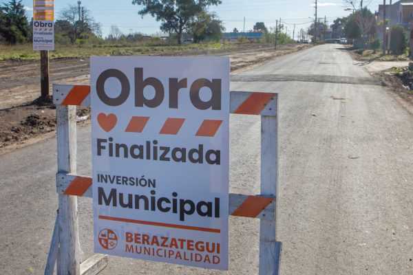 Se inauguró el nuevo pavimento de la calle 264 A