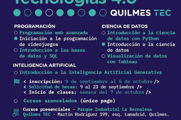 Están abiertas las inscripciones para el Ciclo de Tecnologías 4.0