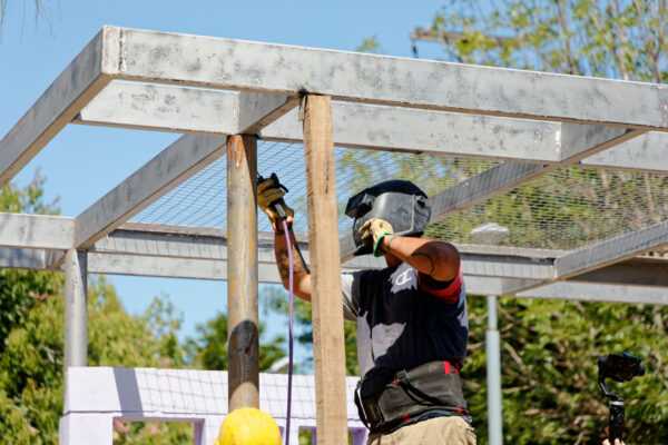 Obras de embellecimiento en el Paseo del Cincuentenario