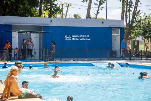 Verano a pleno en la Pileta del Club Municipal Maltería Hudson