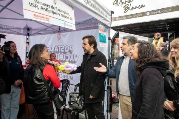 Berazategui vacunó gratis contra el Sarampión