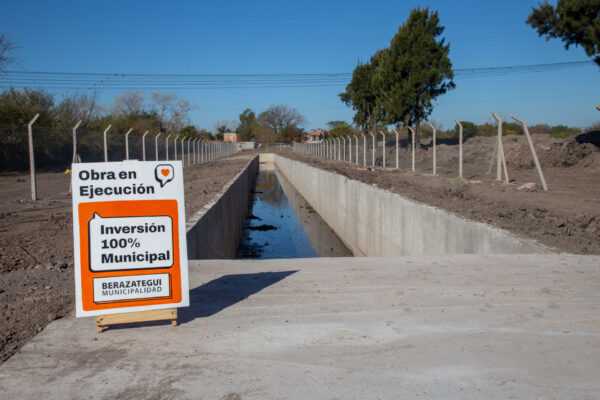 Etapa Final de una importante Obra de Desagüe Pluvial