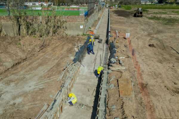 Avanza una obra hidráulica en el Complejo Deportivo Municipal Ducilo
