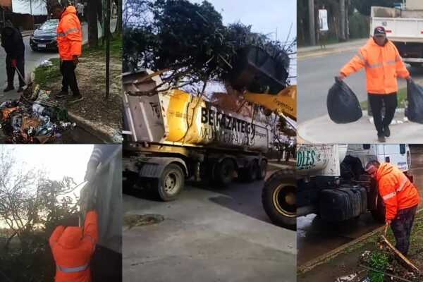 Berazategui refuerza los operativos de limpieza en los barrios