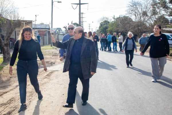 Mussi: “Este año, en Sourigues, se inauguraron 16 cuadras de pavimentos”