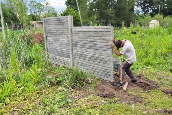 Comenzó la construcción del muro perimetral del futuro Camping del STMB