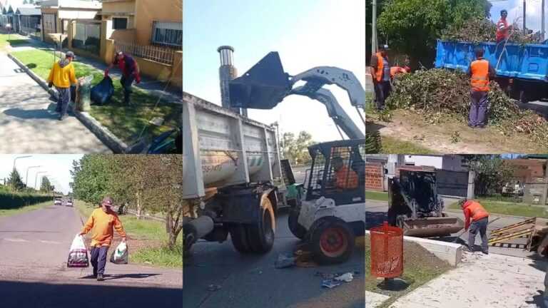 Continúan los operativos de limpieza en los barrios de Berazategui