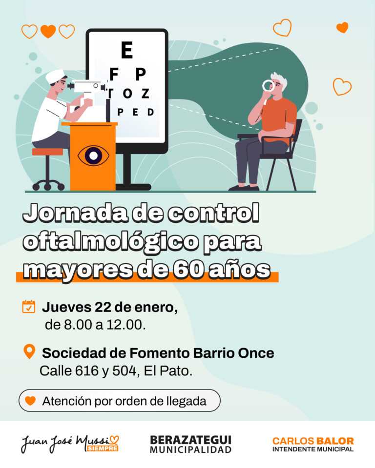 Jornadas de Control Oftalmológico para personas mayores de 60 años