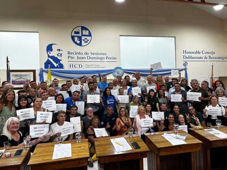 El HCD de Berazategui repudió la reforma laboral impulsada por Milei