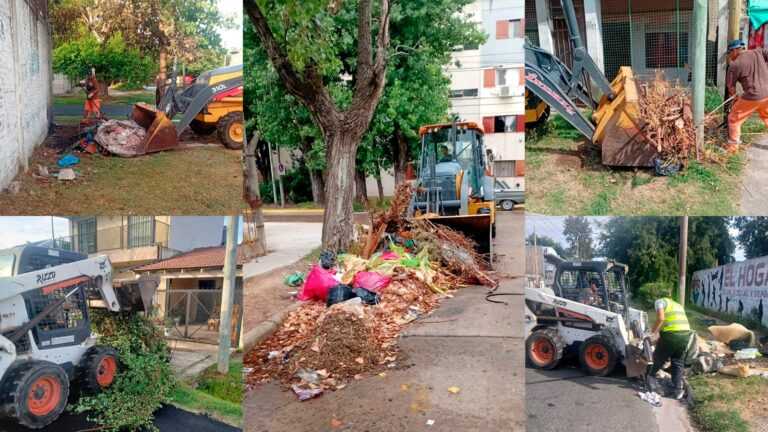 Nuevos operativos de limpieza en los barrios de Berazategui