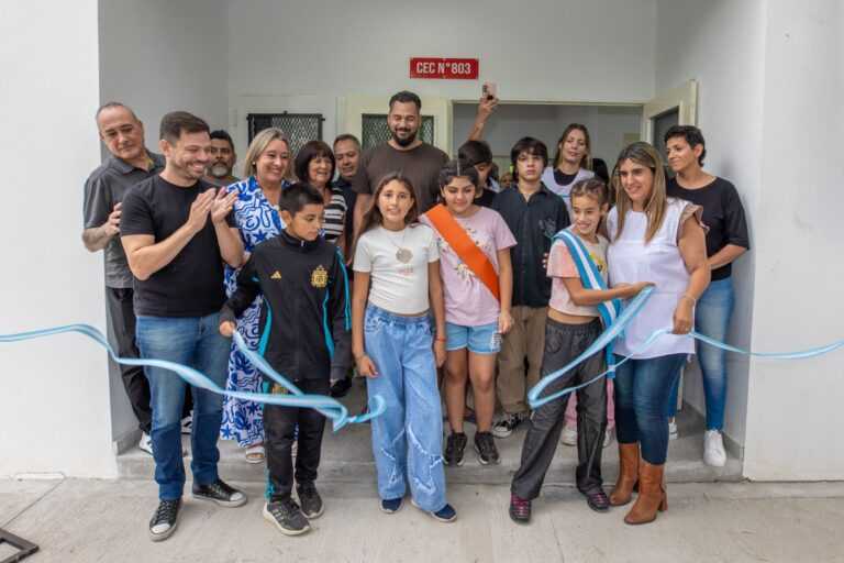 Inauguraron el nuevo edificio del Centro Educativo Complementario N° 803