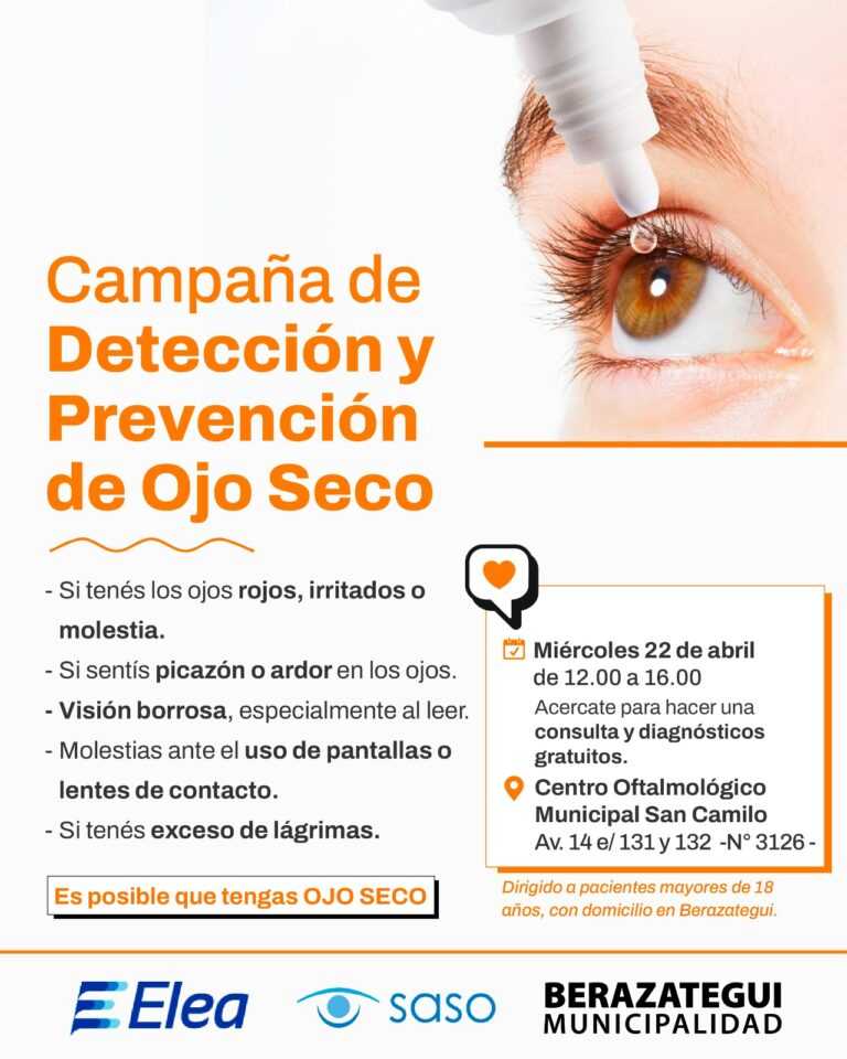 Campaña gratuita de detección y prevención de ojo seco