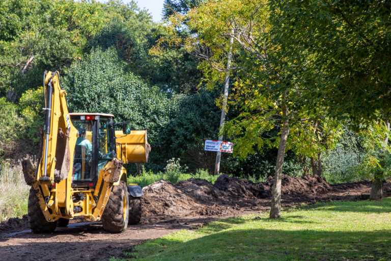 Nueva obra de saneamiento y pavimentación en Juan María Gutiérrez