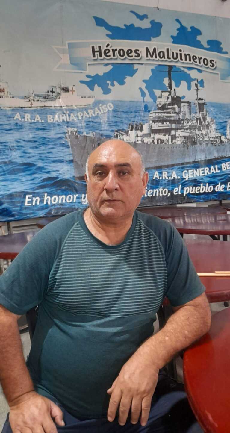 Entrevista al presidente de la Agrupación Héroes de Malvinas de Berazategui