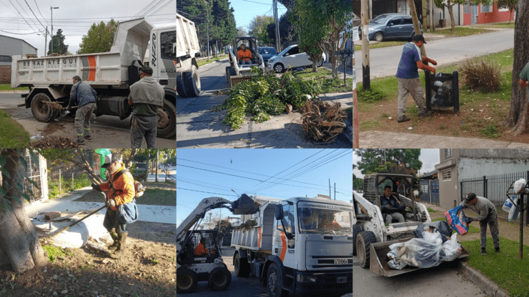 Se intensifican las tareas de limpieza en los barrios
