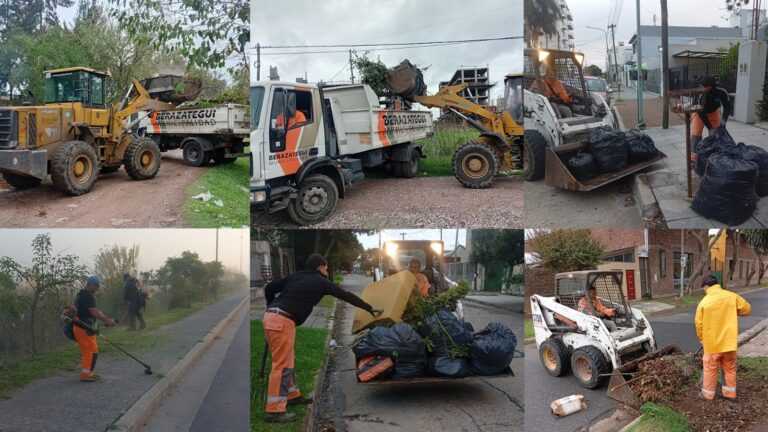 Siguen los operativos de limpieza en los barrios de Berazategui