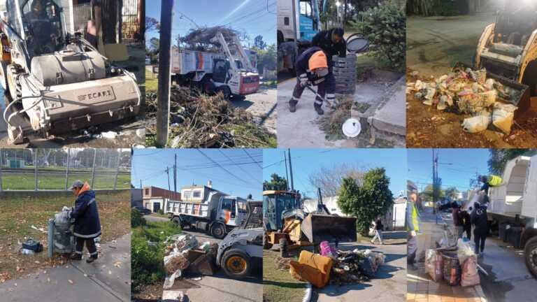 El Municipio continúa con la limpieza y recolección en los barrios