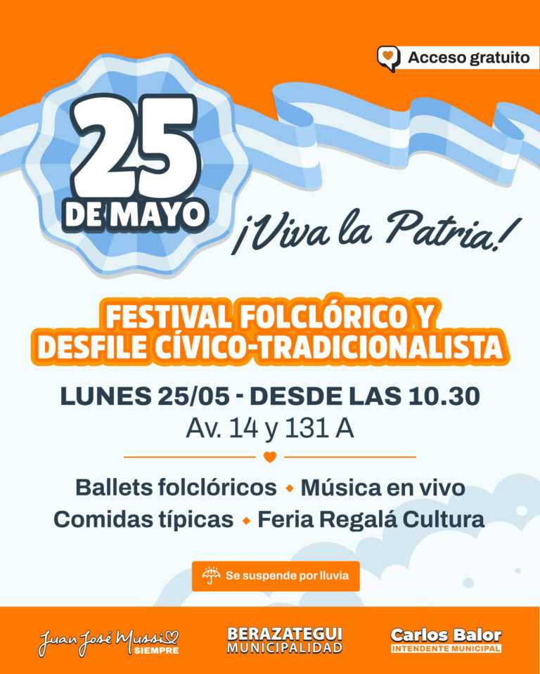 25 de Mayo con música, tradición y actividades para la familia