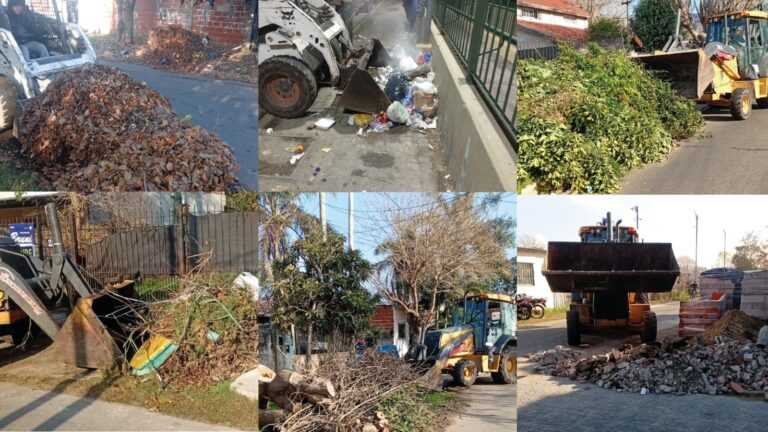 Nuevos operativos de limpieza integral en Berazategui