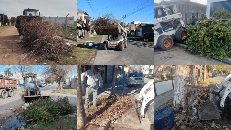 Continúan los trabajos de limpieza integral en barrios de Berazategui
