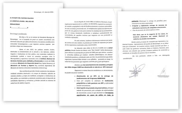Balor pidió a concejales de La Libertad Avanza gestionar ante Nación la restitución de prestaciones para berazateguenses