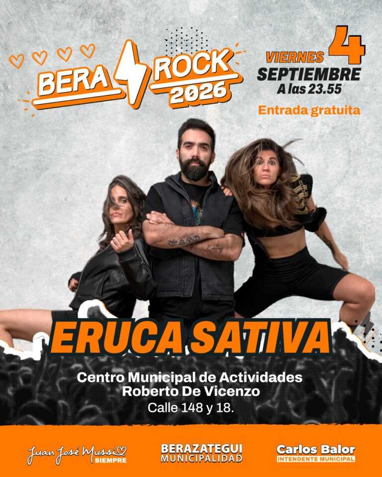 CTM Claudio Tano Marciello, Eruca Sativa y Los Tipitos en el Bera Rock 2026
