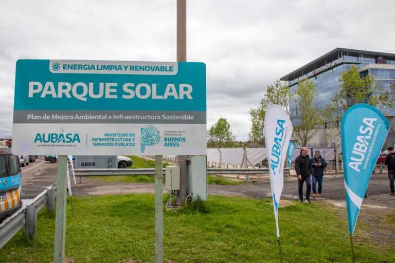 Se puso en marcha el primer Parque Solar de AUBASA en Berazategui